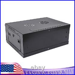 4U Server Cabinet Case Wall Mounted Network Server Data Cabinet Enclosure Rack