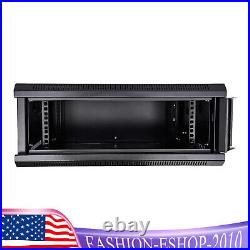 4U Server Cabinet Case Wall Mounted Network Server Data Cabinet Enclosure Rack