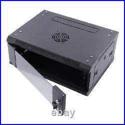 4U Server Cabinet Case Wall Mounted Network Server Data Cabinet Enclosure Rack