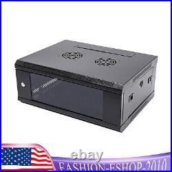 4U Server Cabinet Case Wall Mounted Network Server Data Cabinet Enclosure Rack