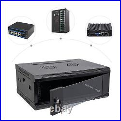 4U Server Cabinet Case Wall-Mounted Network Server Data Cabinet Enclosure Rack