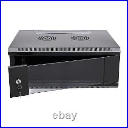 4U Server Cabinet Case Wall Mounted Network Server Data Cabinet Enclosure Rack