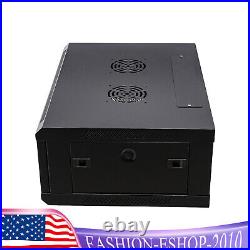 4U Server Cabinet Case Wall Mounted Network Server Data Cabinet Enclosure Rack