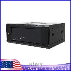 4U Server Cabinet Case Wall Mounted Network Server Data Cabinet Enclosure Rack