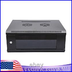 4U Server Cabinet Case Wall Mounted Network Server Data Cabinet Enclosure Rack