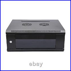 4U Server Cabinet Case Wall Mounted Network Server Data Cabinet Enclosure Rack