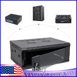 4U Server Cabinet Case Wall Mounted Network Server Data Cabinet Enclosure Rack