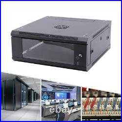 4U Wall Mount Network Server Data Cabinet Rack Enclosure Rack Glass Door Lock US 4U Wall Mount Network Server Data Cabinet Rack Enclosure Rack Glass Door Lock US