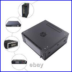 4U Wall Mount Network Server Data Cabinet Rack Enclosure Rack Glass Door Lock US 4U Wall Mount Network Server Data Cabinet Rack Enclosure Rack Glass Door Lock US