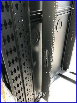 4x 48U Legrand Server Rack 29.5 Cabinet Enclosure Panels Wheels Square Holes