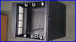 5U BlackBox Cabinet Rack Floor/Mount Network Enclosure with 48pt Patch Panel + PDU
