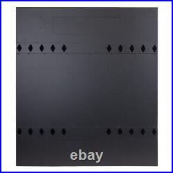 5U Vertical Wall Mount Rack Enclosure Cabinet Low Profile 20 Switch Depth Black