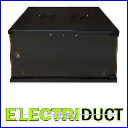 6U E-Pro Series Wall Mount Cabinet Rack Enclosure Black Electriduct