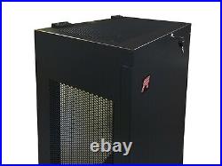 6U IT Rack 35'' Deep Enclosure Vertical Upload Cabinet Door Lock with Hardware