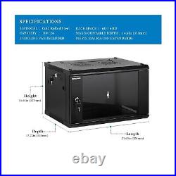 6U Performance Wall Mount Server Cabinet Network Rack Enclosure, Quiet Coolin 6U Performance Wall Mount Server Cabinet Network Rack Enclosure, Quiet Coolin