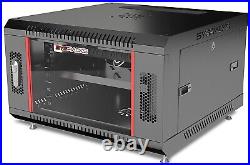 6U Sysracks Wall Mount IT Data Network Server Rack Cabinet Enclosure 24 Depth