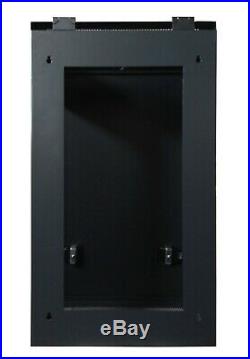 6U Vertical Wall Mount Rack Enclosure 35 Inch Depth Network Server Cabinet Black
