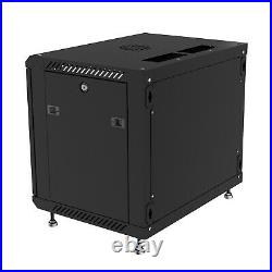 6U Wall Mount Network IT Server Cabinet Enclosure Rack Case Lockable It Cabinet