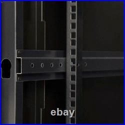 6U Wall Mount Network Server Data Cabinet Rack Enclosure Glass Door Lock Fixed