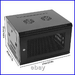 6U Wall Mount Network Server Rack Cabinet Enclosure Door Lock 22.417.714.6 In 6U Wall Mount Network Server Rack Cabinet Enclosure Door Lock 22.417.714.6 In
