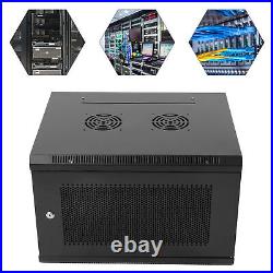 6U Wall Mount Network Server Rack Cabinet Enclosure Door Lock 22.417.714.6 In 6U Wall Mount Network Server Rack Cabinet Enclosure Door Lock 22.417.714.6 In