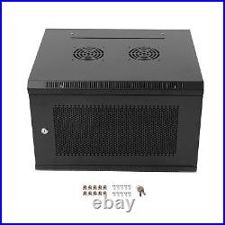 6U Wall Mount Network Server Rack Cabinet Enclosure Door Lock 22.417.714.6 In 6U Wall Mount Network Server Rack Cabinet Enclosure Door Lock 22.417.714.6 In