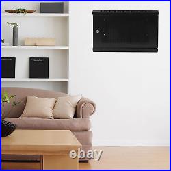 6U Wall Mount Network Server Rack Cabinet Enclosure Door Lock 22.417.714.6 In 6U Wall Mount Network Server Rack Cabinet Enclosure Door Lock 22.417.714.6 In