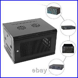 6U Wall Mount Network Server Rack Cabinet Enclosure Door Lock 22.417.714.6 In 6U Wall Mount Network Server Rack Cabinet Enclosure Door Lock 22.417.714.6 In