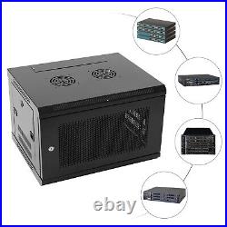 6U Wall Mount Server Cabinet Network Rack Vented Enclosure Locking Door Durable 6U Wall Mount Server Cabinet Network Rack Vented Enclosure Locking Door Durable