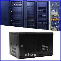 6U Wall Mount Server Cabinet Network Rack Vented Enclosure Locking Door Durable 6U Wall Mount Server Cabinet Network Rack Vented Enclosure Locking Door Durable