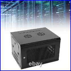 6U Wall Mount Server Cabinet Network Rack Vented Enclosure Locking Door Durable