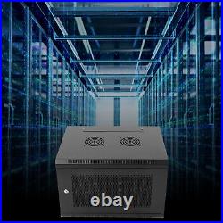 6U Wall Mount Server Cabinet Network Rack Vented Enclosure Locking Door Durable 6U Wall Mount Server Cabinet Network Rack Vented Enclosure Locking Door Durable
