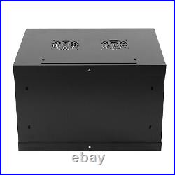 6U Wall Mount Server Cabinet Network Rack Vented Enclosure Locking Door Durable