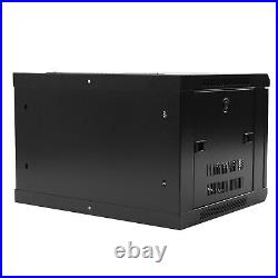 6U Wall Mount Server Cabinet Network Rack Vented Enclosure Locking Door Durable