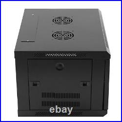 6U Wall Mount Server Cabinet Network Rack Vented Enclosure Locking Door Durable