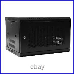 6U Wall Mount Server Cabinet Network Rack Vented Enclosure Locking Door Durable 6U Wall Mount Server Cabinet Network Rack Vented Enclosure Locking Door Durable