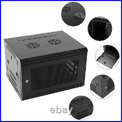 6U Wall Mount Server Cabinet Network Rack Vented Enclosure Locking Door Durable 6U Wall Mount Server Cabinet Network Rack Vented Enclosure Locking Door Durable
