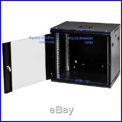 6U Wallmount Data Cabinet Storage Enclosure Organizer Server Network Rack w Door