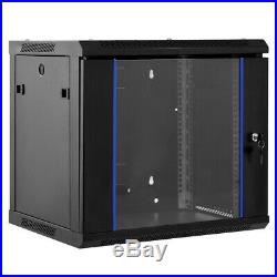6U Wallmount Data Cabinet Storage Enclosure Organizer Server Network Rack w Door