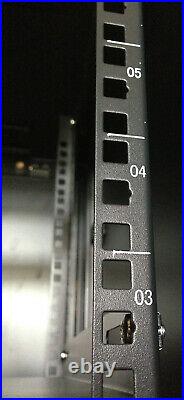 9U Rack Cabinet 24 Inch Depth Server Enclosure Light Grey Rack & Accessories