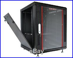 9U Rack Server Cabinet 24 Depth IT Data Enclosure / Free Shipping & Accessories