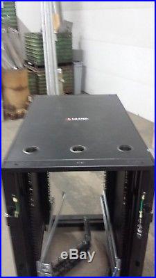 APC 19 rack mount 24RU rolling server cabinet NetShelter SX Enclosure 24U