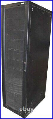 APC AR2100BLK NetShelter VX 42U 19 Rack Enclosure Storage Cabinet withSYCFXR8