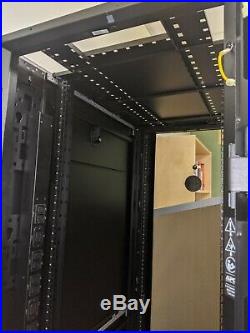 APC E242296 NetShelter SX 42U Server Rack 19 Enclosure Cabinet- Used