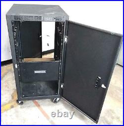 Atlas Sound 19 21U Standard Enclosure for Electronics Rack Mount Cabinet
