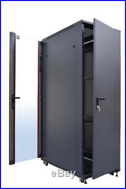 Bonus Free! 42U 39 Deep 19 IT Free Standing Server Rack Cabinet Enclosure