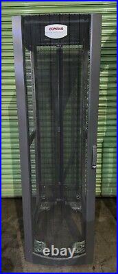 Compaq HP 10642 42U Server Rack Cabinet Enclosure With Front & Back Doors
