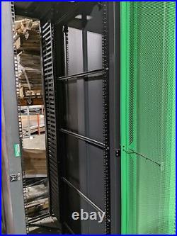 Damac Products 48U Server Rack Cabinet Enclosures 24x50x91 Green doors