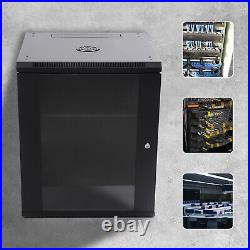 Data Wall Cabinet Wall Mount Server Data Cabinet Enclosure Rack Network Box 15U