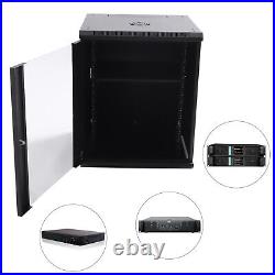 Data Wall Cabinet Wall Mount Server Data Cabinet Enclosure Rack Network Box 15U